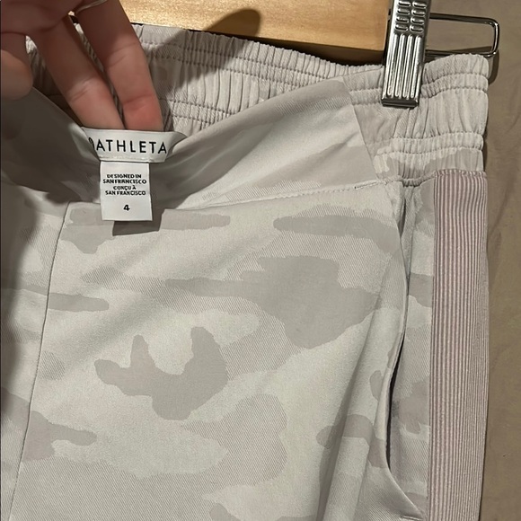 Athleta White Camo Track Pants - Picture 3 of 3